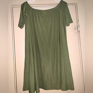 Off the shoulder tshirt dress